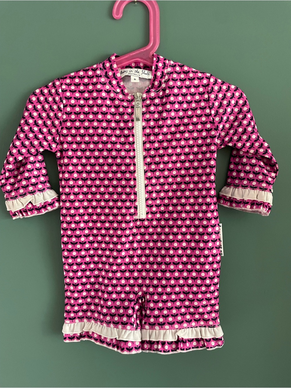 Babes in the Shade Australia Pink Floral UV Suit